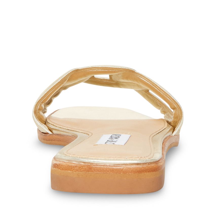 Sandalias de Diapositivas Steve Madden Helene Mujer Doradas | ES GJ2S84